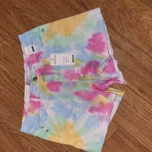 Womens size Medium Judy Blue tie dye shorts